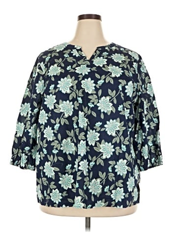 Croft & Barrow 3/4 Sleeve Blouse (view 1)