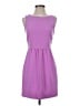 J.Crew 100% Polyester Solid Purple Casual Dress Size 0 - photo 1