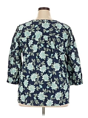 Croft & Barrow 3/4 Sleeve Blouse (view 2)