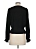 Topshop 100% Polyester Black Long Sleeve Blouse Size 4 - photo 2