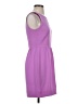 J.Crew 100% Polyester Solid Purple Casual Dress Size 0 - photo 4