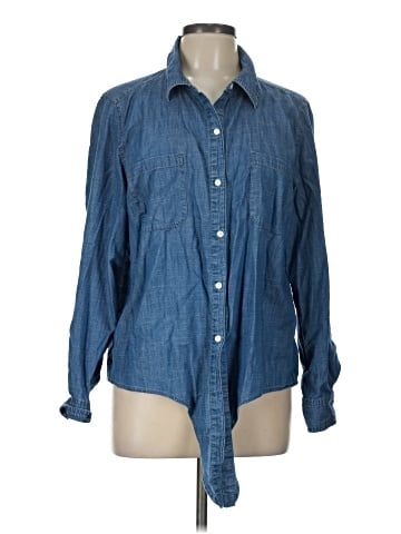 Style&Co Long Sleeve Button-Down Shirt (view 1)