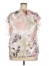 Vince Camuto 100% Polyester Pink Short Sleeve Blouse Size 2X - photo 2