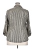 Anne Klein Stripes Gray Jacket Size 2X - photo 2