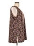 Susan Graver Brown Sleeveless Blouse Size L - photo 4