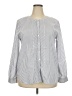 Ann Taylor LOFT Gray Long Sleeve Blouse Size XXL - photo 1