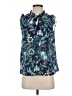Talbots 100% Cotton Blue Sleeveless Blouse Size XS - photo 1