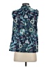 Talbots 100% Cotton Blue Sleeveless Blouse Size XS - photo 2