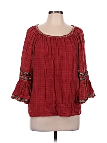 Max Studio 3/4 Sleeve Blouse (view 1)