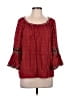 Max Studio Red 3/4 Sleeve Blouse Size L - photo 1