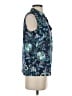 Talbots 100% Cotton Blue Sleeveless Blouse Size XS - photo 4
