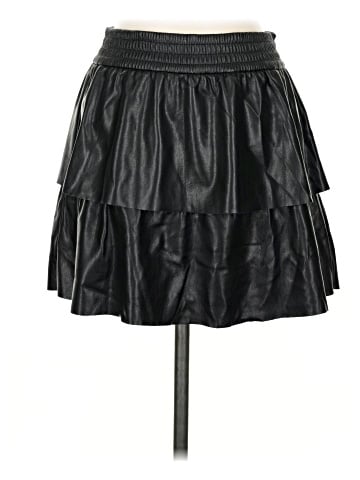 Alice + Olivia Faux Leather Skirt (view 1)