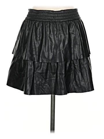 Alice + Olivia Faux Leather Skirt (view 2)