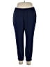 J.Crew Factory Store 100% Polyester Solid Blue Casual Pants Size 14 - photo 1