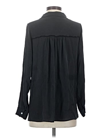 Elizabeth and James Long Sleeve Silk Top (view 2)