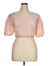 Express 100% Cotton Pink 3/4 Sleeve Blouse Size XL - photo 1