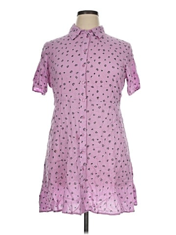 Pieces Short Sleeve Button-Down Shirt (view 1)