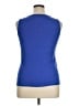 St. John's Bay 100% Cotton Blue Tank Top Size 1X - photo 2