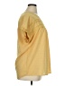 Unbranded 100% Polyester Yellow Short Sleeve Blouse Size XL - photo 4