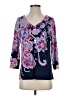 Talbots Paisley Purple Blue Pullover Sweater Size S - photo 1