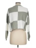 LoveShackFancy Checkered-gingham Green Pullover Sweater Size M - photo 2