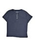 Crewcuts 100% Cotton Blue Short Sleeve Henley Size M (youth) - photo 1