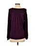 Ann Taylor LOFT 100% Polyester Burgundy Purple Long Sleeve Blouse Size M - photo 2