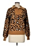 Nine West Animal Print Brown Pullover Sweater Size M - photo 1