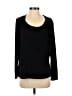Coldwater Creek Black Long Sleeve Top Size 8 - photo 1