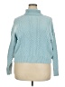 ELOQUII Teal Turtleneck Sweater Size 18 Plus - photo 1
