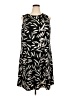 Kasper Graphic Black Casual Dress Size 2X - photo 1