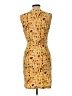 Kasper Print Yellow Cocktail Dress Size 10 - photo 2