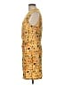 Kasper Print Yellow Cocktail Dress Size 10 - photo 5