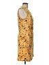 Kasper Print Yellow Cocktail Dress Size 10 - photo 4