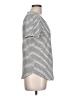 Marled Stripes White Short Sleeve T-Shirt Size L - photo 4