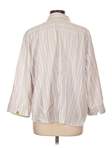 Karen Scott Sport 3/4 Sleeve Button-Down Shirt (view 2)