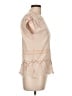 Ulla Johnson Tan Short Sleeve Blouse Size L - photo 4