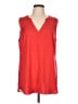 CAbi 100% Polyester Red Sleeveless Top Size L - photo 1