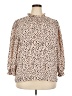 Unbranded Animal Print Ivory 3/4 Sleeve Blouse Size XXL - photo 1