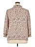 Unbranded Animal Print Ivory 3/4 Sleeve Blouse Size XXL - photo 2