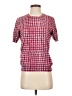 Tory Burch Tweed Red Short Sleeve Turtleneck Size S - photo 1