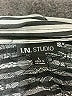 I.N. Studio Stripes Silver Long Sleeve Blouse Size L - photo 7