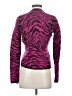 Saint Laurent Animal Print Purple Pink Wool Pullover Sweater Size S - photo 2