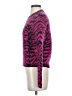 Saint Laurent Animal Print Purple Pink Wool Pullover Sweater Size S - photo 5