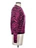 Saint Laurent Animal Print Purple Pink Wool Pullover Sweater Size S - photo 4
