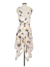 Self-Portrait 100% Polyester Print Ivory Cocktail Dress Size 2 - photo 2