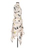 Self-Portrait 100% Polyester Print Ivory Cocktail Dress Size 2 - photo 4