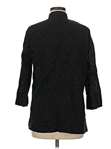 Liz Claiborne 3/4 Sleeve Button-Down Shirt (view 2)