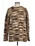 Ecote Animal Print Brown Pullover Sweater Size L - photo 1