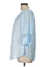 Beachgold 100% Rayon Blue 3/4 Sleeve Blouse Size L - photo 5
